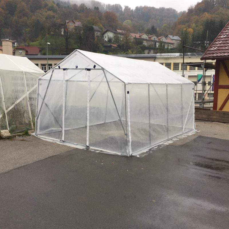 Rastlinjak s Pocinkanim ogrodjem - 3,0x3,12m (folija 0,20mm)